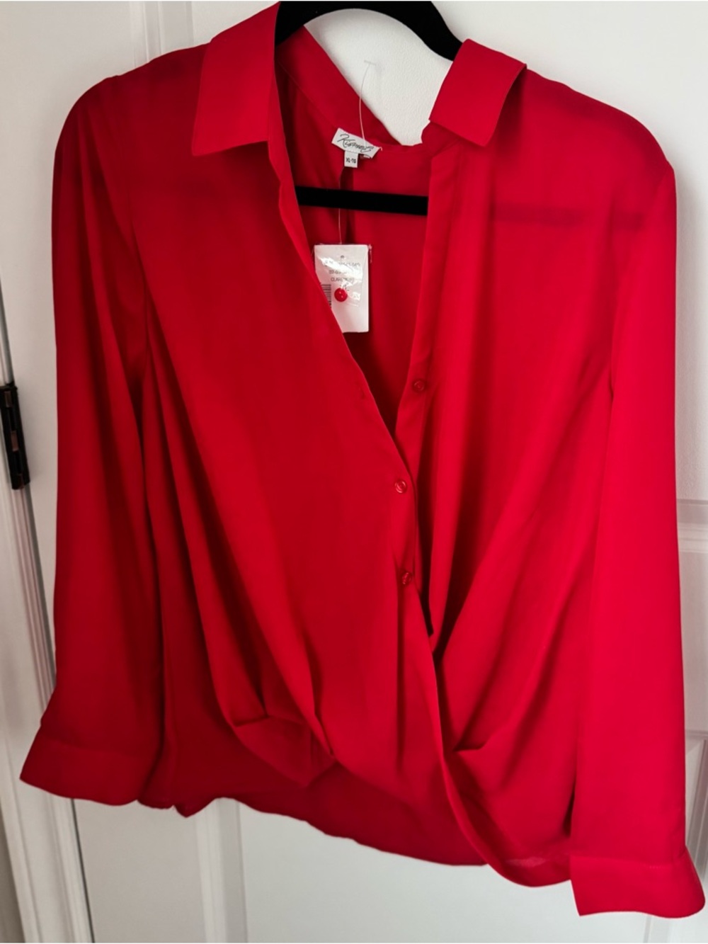 NWT XL red light blouse